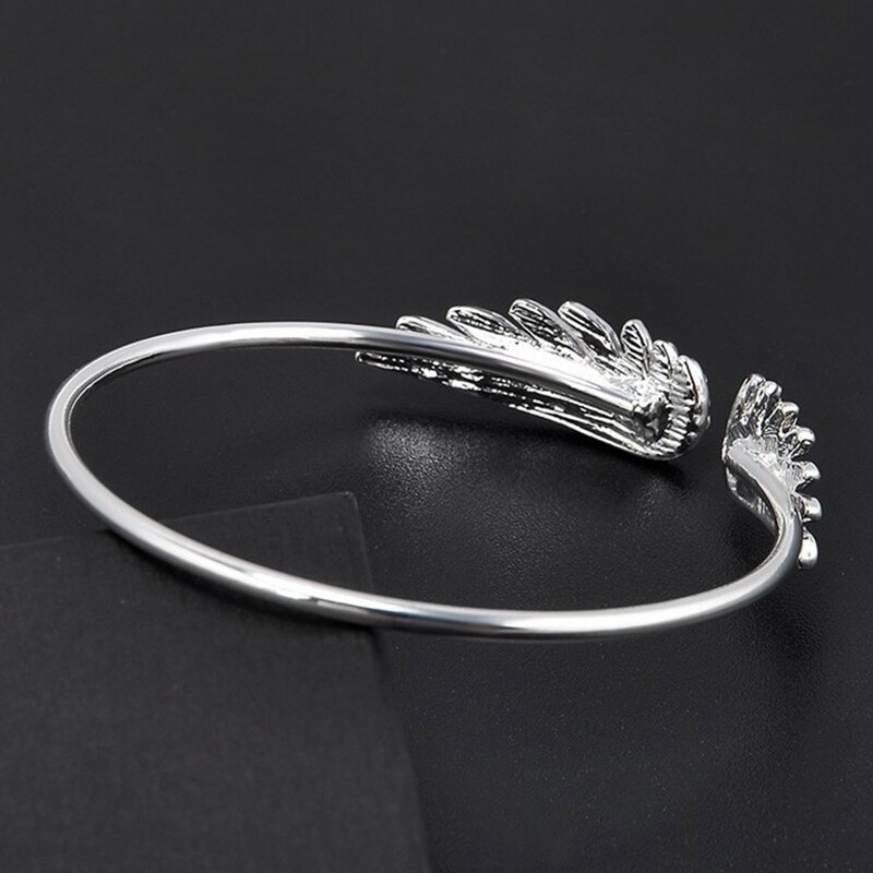 Angel Wings Bracelet Adjustable Woman Jewelry Open Bracelet Plated Crystal