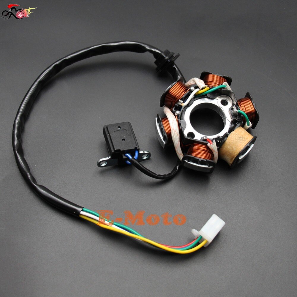 Magneto Stator 6 Pole GY6 125cc 150cc Fly Vento Panterra Cool Sport Atv Scooter