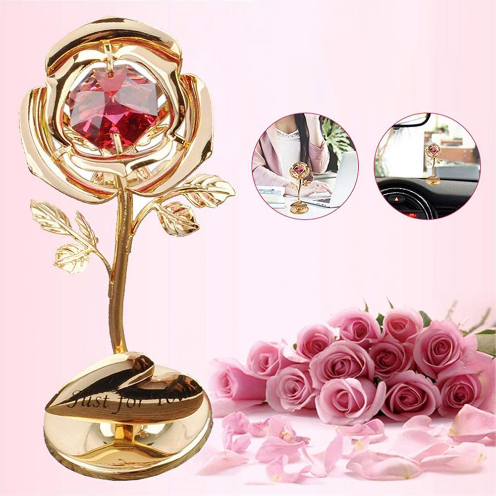 Electroplating Gold Rose Foil Plated Gold rose Wedding Decoration Golden Rose Decor Flower flores artificiales para decoracion