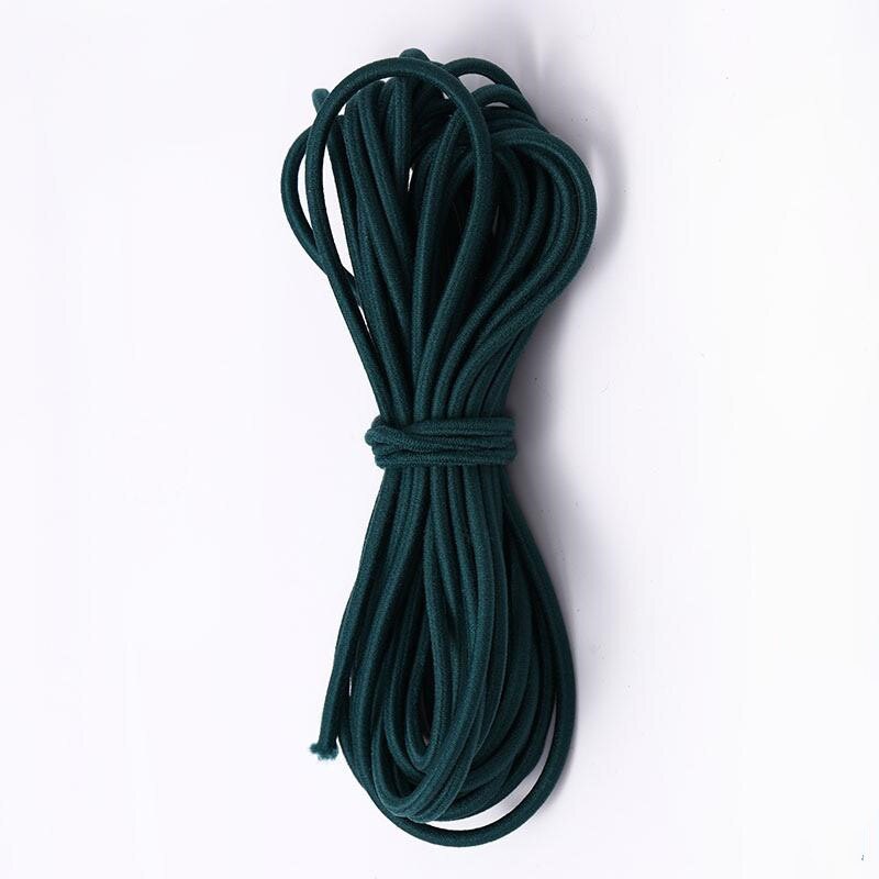 5M 5.5 Yards Elastic Cord Sewing Accessories 2.8mm Diameter Stretch Bungee Cord: Ink Green