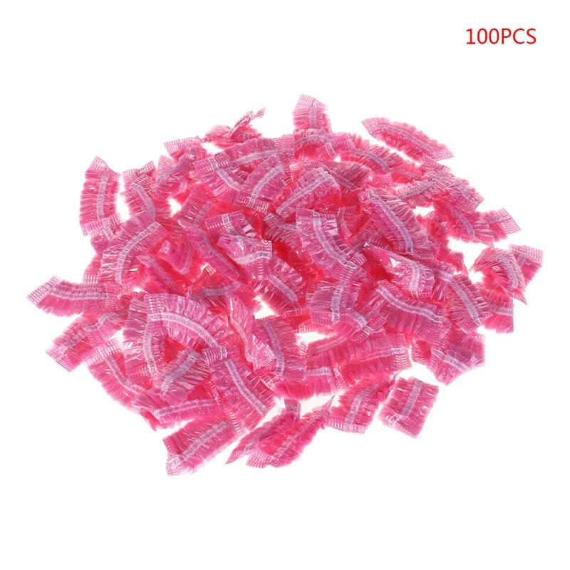 1 set van 100 stuks salon oorkapjes oorbescherming haarverf haarverf stylingtool: Rood