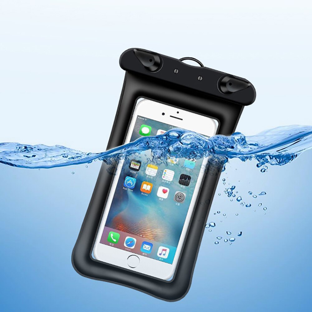 Waterdichte Case Drijvend Transparante Mobiele Telefoon Tas Universele Onderwater Touch-Screen Waterdicht Cover Met Lanyard 5.2-6.8Inch