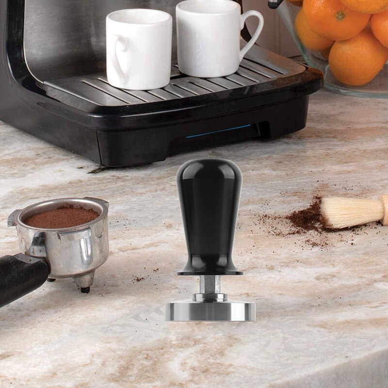 57.5mm Tamper Handmade Coffee Pressed Powder Hammer Espresso Maker Cafe Barista Tools Machine Accessories