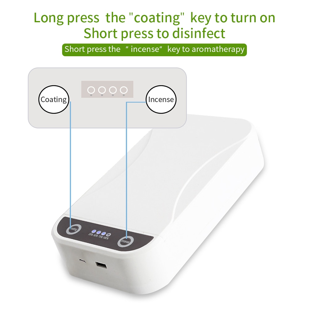 Nagel manicure kunst gereedschap uv sterilisator usb wierook deodoriseren uv desinfectie box aromatherapie deodoriseren geur uv sterilisatie