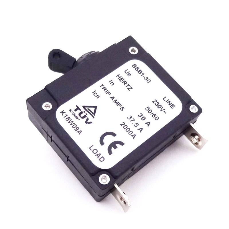 XLSION 230V 30 AMP 30A Generator Circuit Breaker Hertz 50/60 37.5 Trip Amps