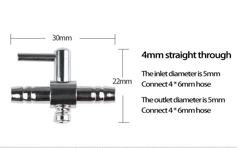 Stainless Steel Aquarium Gang Valve 1/2/3/4/5 Ways Air Flow Splitter Lever Stainless Steel Aquarium Gang Valve Fish Tank PRE