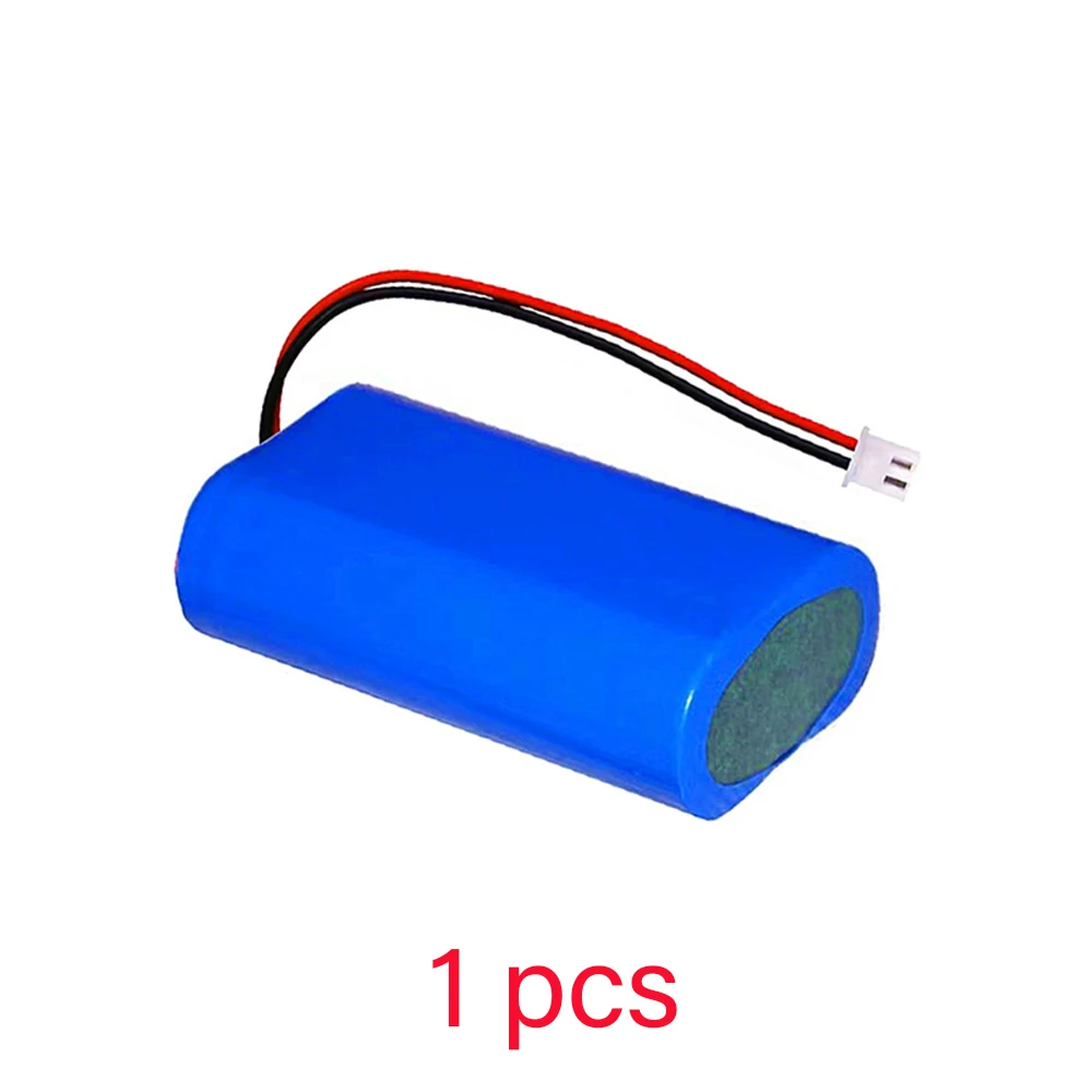 Batería de litio recargable para pesca, luz LED, Altavoz Bluetooth, 3,7 V, 18650, con enchufe de XH2.54-2P, 6800mAh: BLANCO