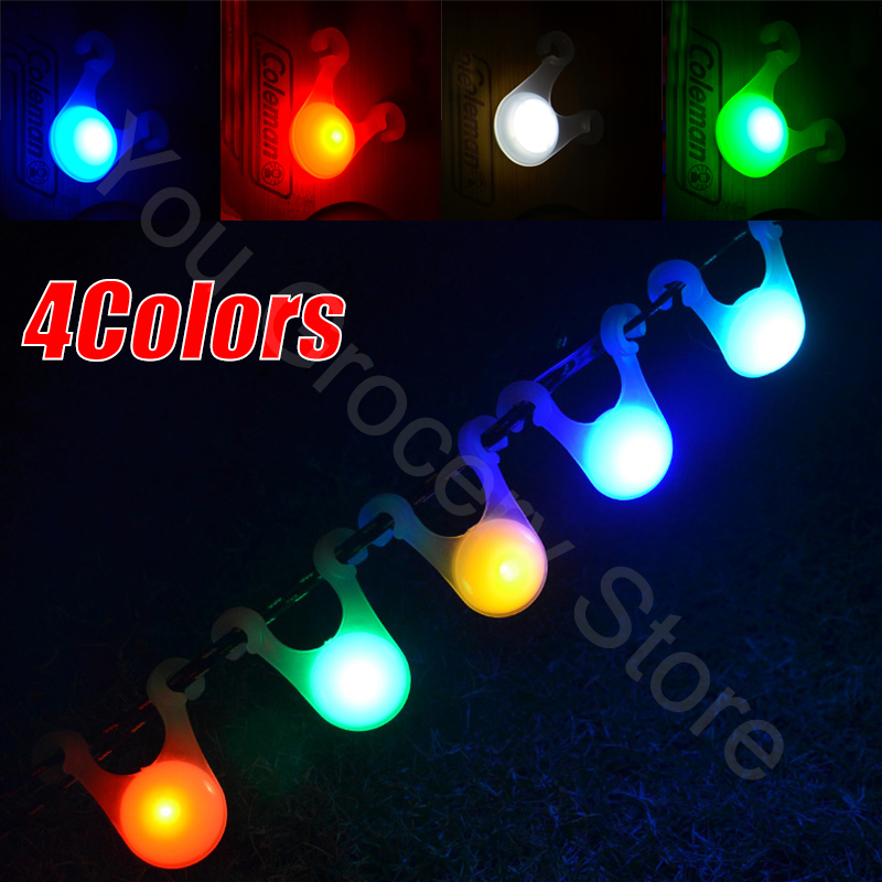 1-20Pcs Outdoor Camping Anti-trip Tent Rope Tip Light Wind Rope Warning Light Tip Light Riding Safety Signal Light Decoration