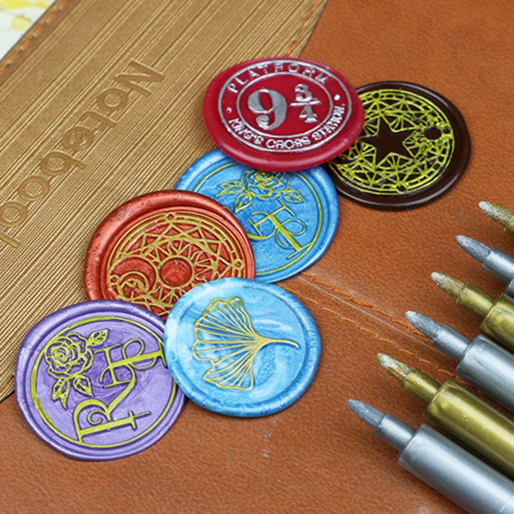 1pz Vintage ▾ Vernice Fuoco di Tenuta Speciale Penne graffiti FAI DA TE Timbro di Cera Marcatori Ceretta Penne di colore di Trasporto di Goccia