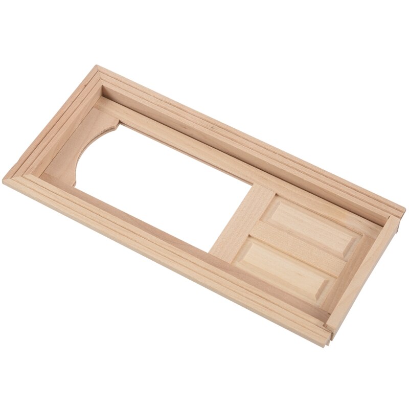 Poppenhuis Miniatuur Houten Deur Meubels Model Diy Ongeverfd Hout Kleur