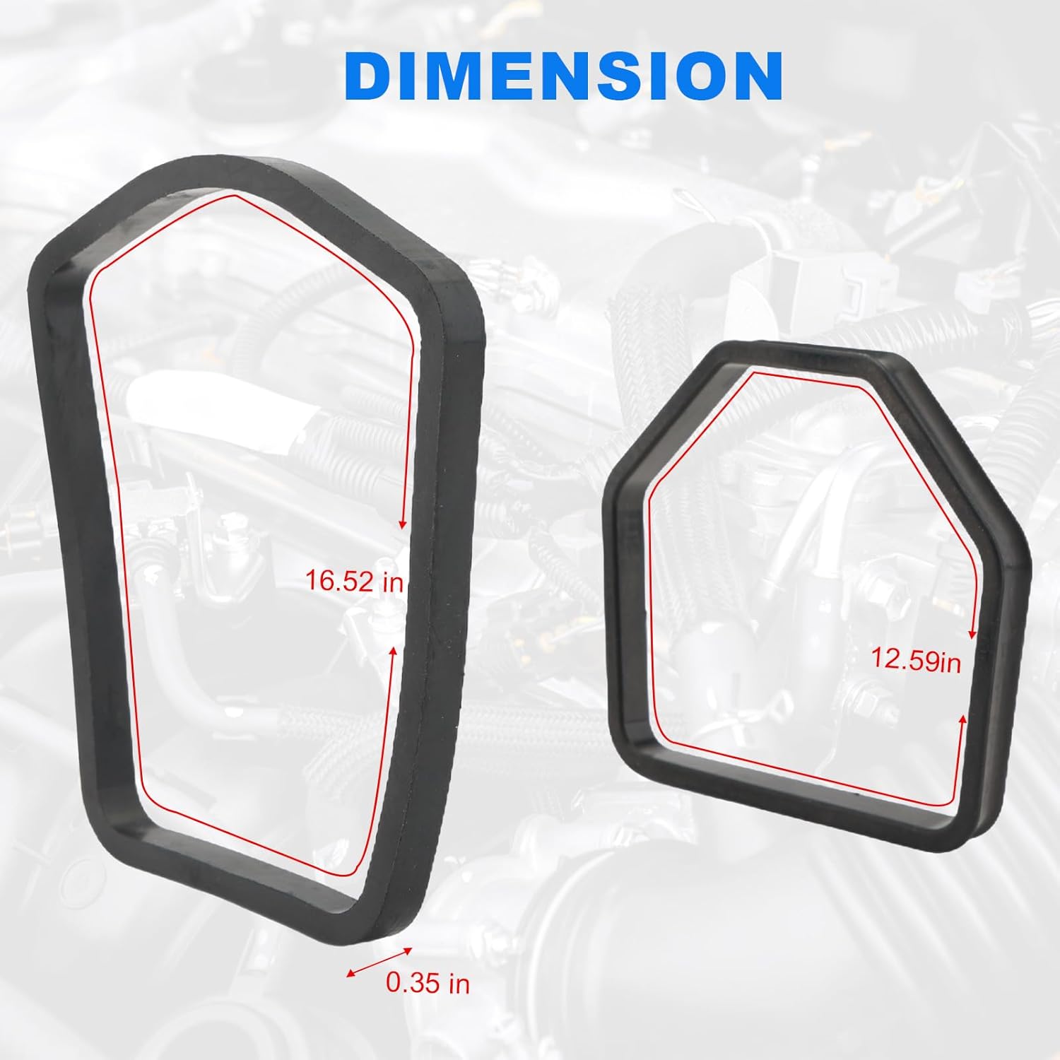 320936 320961, Afdichtingen uitlaathuis versnellingsbak ETEC75 Uitlaatafdichtingsset voor Johnson Evinrude V4 V6 buitenboordmotoren boven en onder
