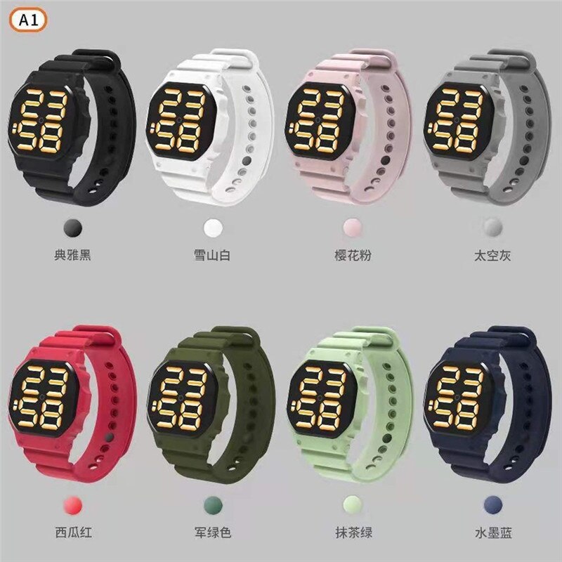Led Digitale Sport Horloge Voor Mannen Vrouwen Siliconen Band Horloges Reloj Mujer