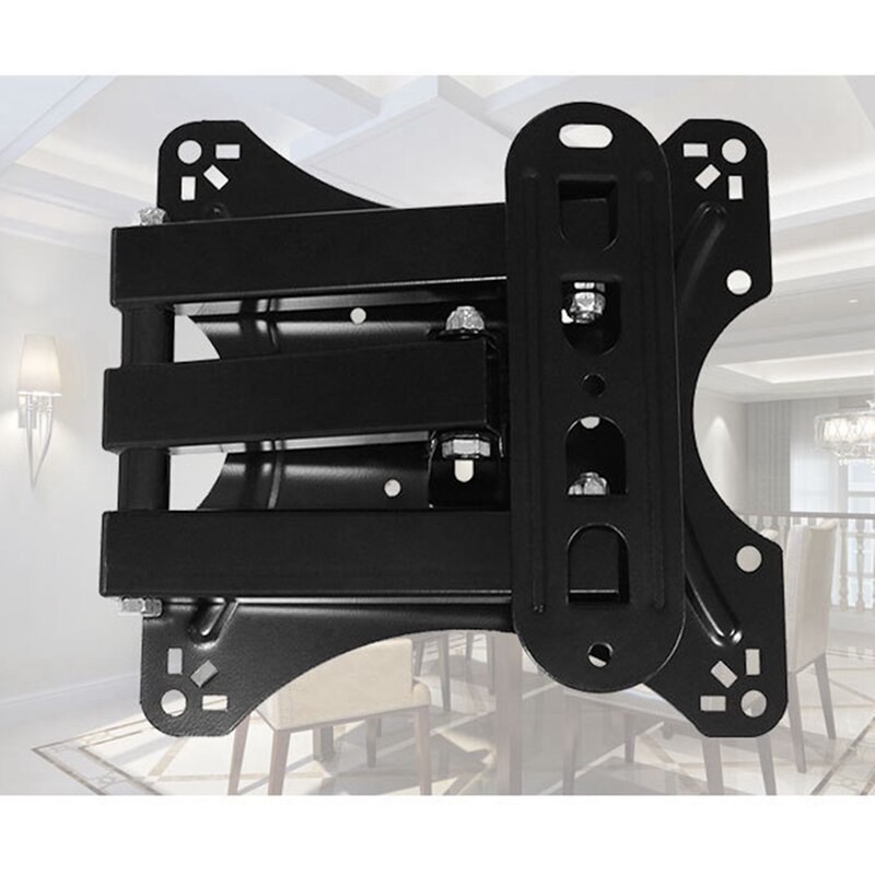 TV Wall Bracket Rotating Tilt Extension Rotatable TV Wall Mounting Bracket for 14-42 Inch TVs Up to 20KG