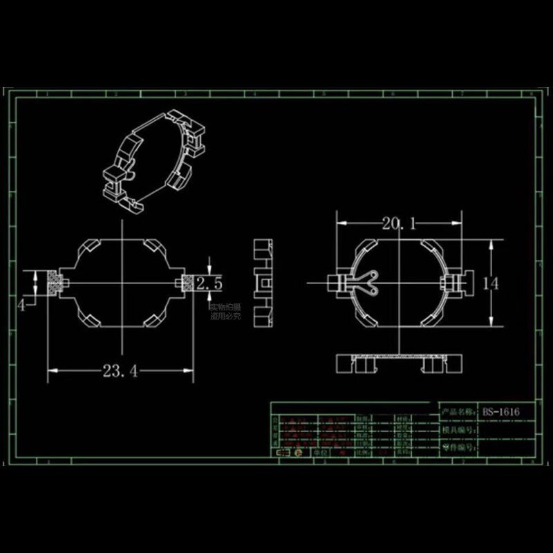 Rainpro 20 stück/lot  cr1616 cr1620 cr1632 lir 1632 lir 1616 bs-1620-2 knopfzellen-batteriehalterung aufbewahrungskoffer