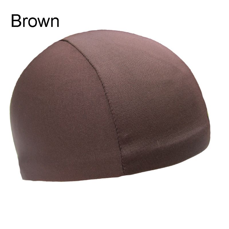 High Soft Helmet Liner Quick-dry Skull Cap Under Helmet Cycling Headgear Bicycle Sports Breathable Beanie Adults Unisex: coffee