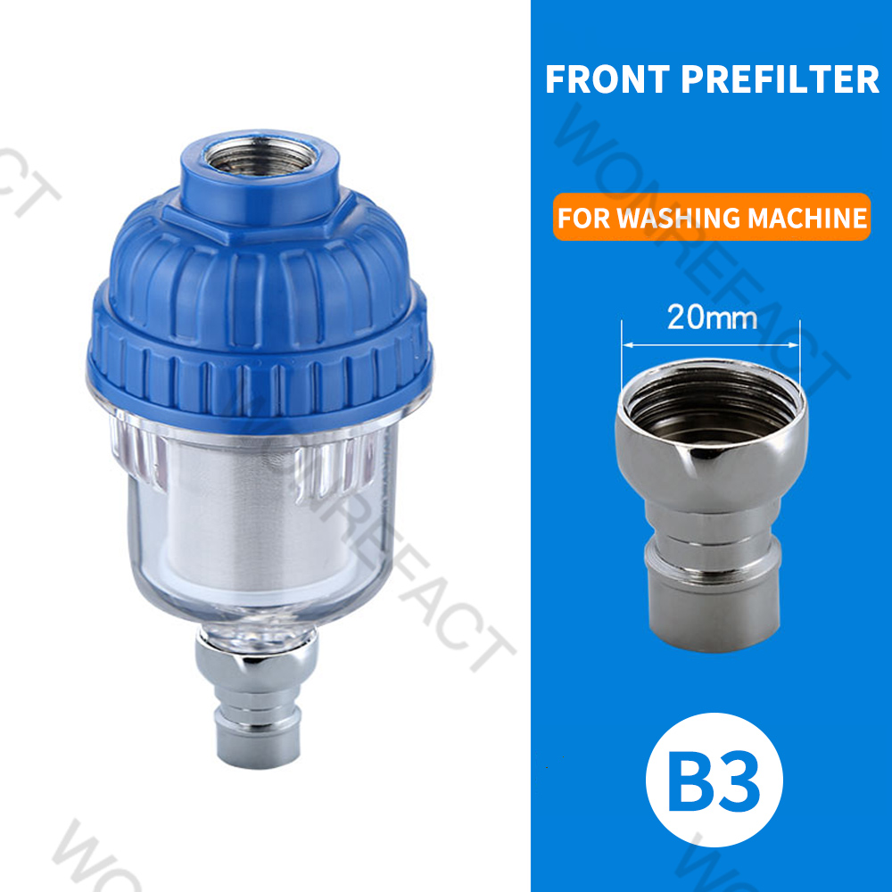 Washing Machine Effluent Purifier Front Filter Bathroom Kitchen Brass Universal Faucet Sediment Filter Water Heater Front Filter: Red