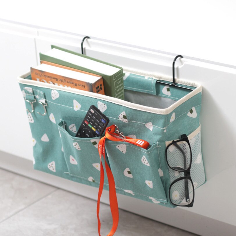 Hanging Organizer Bedside Storage Bag Large Capacity Holder For Dormitory Bed Bunk Hospital Bed Rails Hanging Organizers: Blue