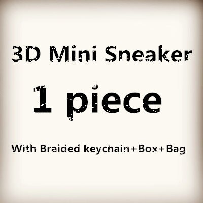 3D Mini Sneakers Sleutelhanger Telefoon Strap Voor En: 1 piece with braided