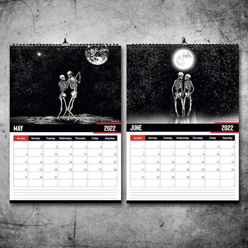 2022 Gothic Art Muur Kalender Met Thuis Woonkamer Decoratie Jaar Kerstcadeaus