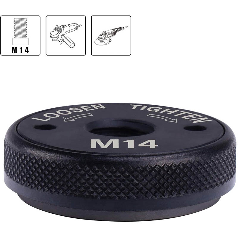 TOP Quick Clamping Nut M14 Angle Grinder Clamping Nut 115mm-230mm Flange Nut Tool Power Replacement for Makita.