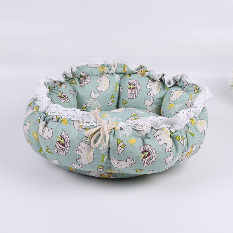 Pet Dog Nest flower Bud Nest Pumpkin Nest Small Dog Kennel Cat Nest Pet Mat Sleep Nest For Cat Teddy Chihuahua Bed