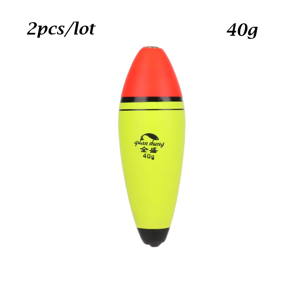 2 stk eva skumbobber plastik lang/oval flydekugle boia opdrift havflyder udendørs fiskegrej 8g/10g/15g/20g/40g/60g: Stil en - 40g