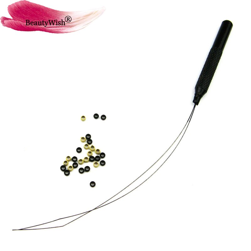 Nano ring-Extensión de cabello, 1 unidad, 1000 unidades, 2,5mm, enhebrador de anillo Nano, para extensión de cabello de Punta Nano