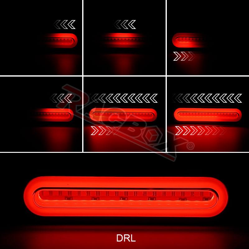 55 led rem-, achter- en knipperlichtbalken (drl) voor motorfietsen 110 richtingaanwijzers, achterlichten voor cafe racer, chopper, bobber en cruiser