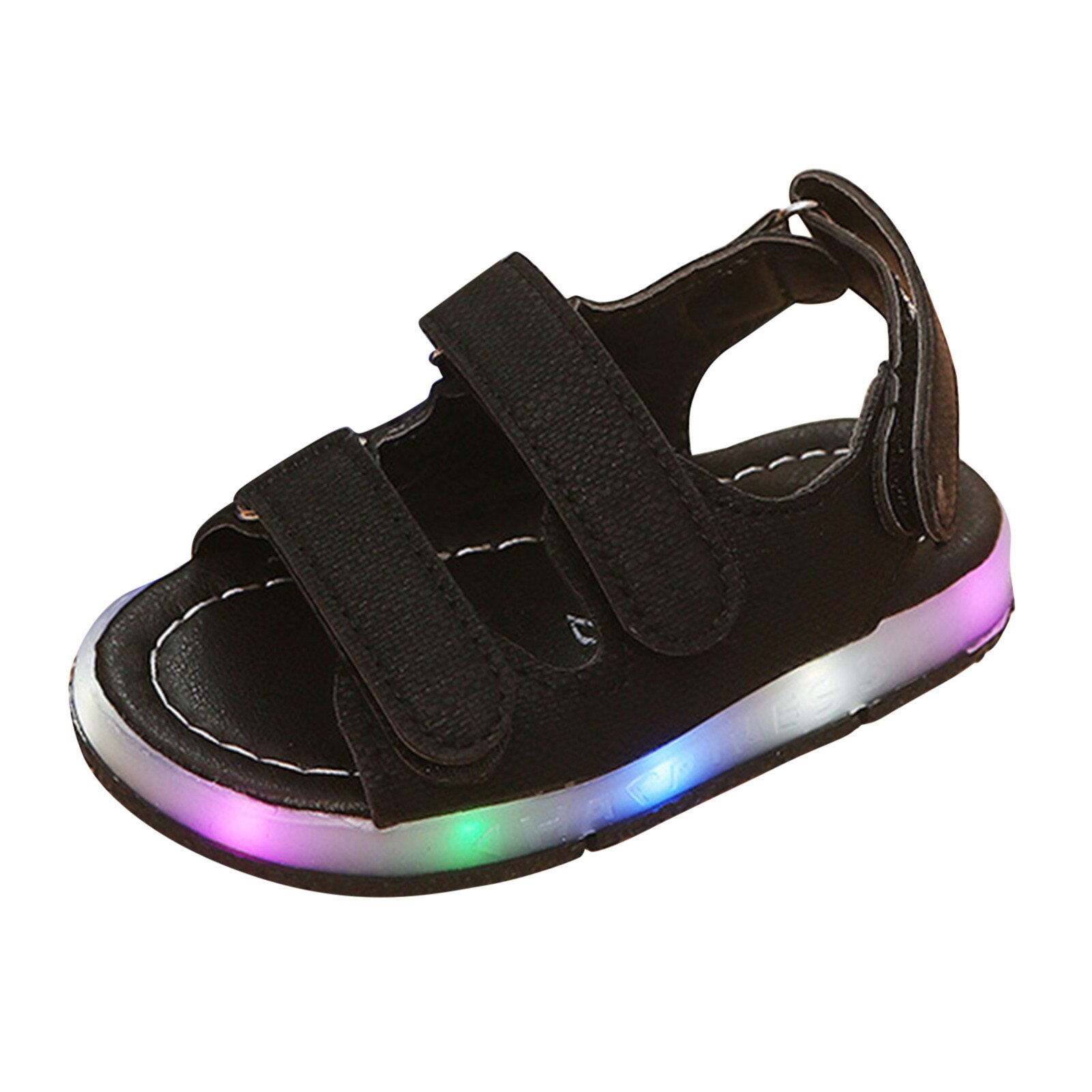 shoes kids girlsToddler Kids Sport Summer Boys Girls Baby Sandals LED Luminous Shoes Sneakers toddler shoes buty dla dziewczynki: Blue / 8.5