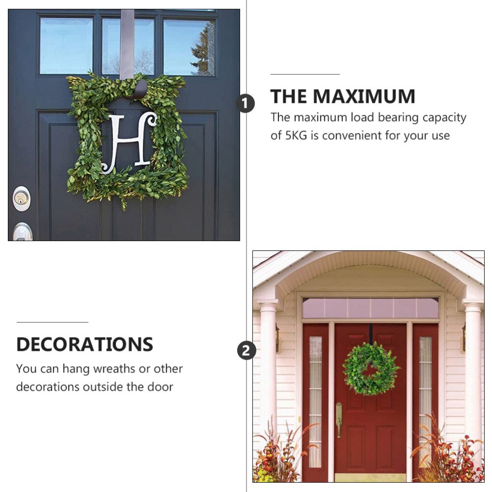 Xmas Wreath Hook Double-sided Garland Hanger Christmas Wreath Door Hook