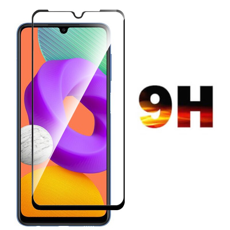 2Pcs 9D copertura completa in vetro temperato per Samsung Galaxy M22 custodia in vetro protettivo 3D per Samsun Galaxi M 22 SM-M225FV/DS armatura del Film