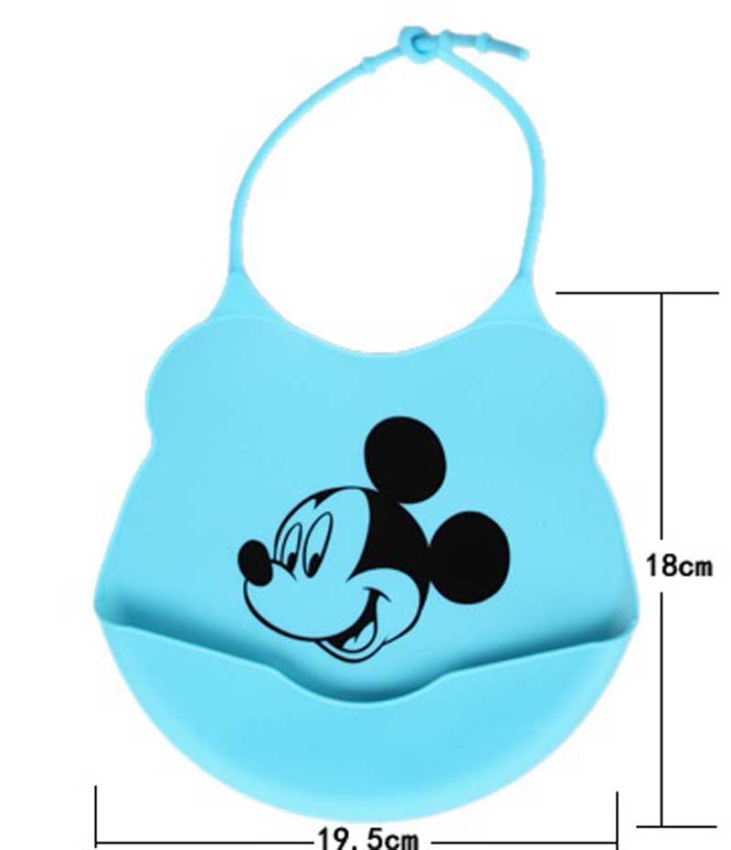 1pcs Cartoon Baby Bibs Waterproof Silicone Feeding aliva Towel Newborn Cartoon Waterproof Aprons Baby Bibs