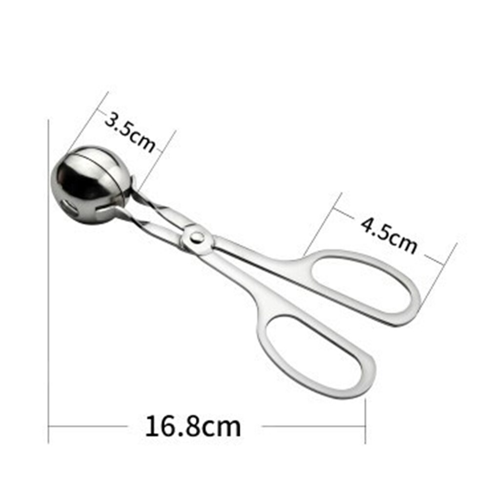 304 Stainless Steel Multifunction Meatball Maker Meatball Mold Meat Ice Cream Ball Croquettes Mold Kitchen Meat Tool: S
