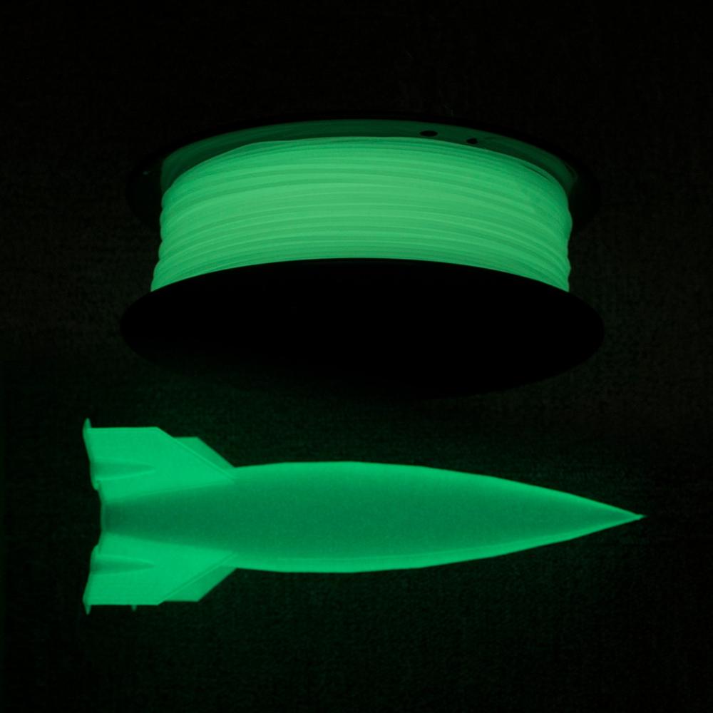 Geeetech 1.75Mm Pla 3D Printer Materiaal Lichtgevende Blauw Groen Glow Filament Pla 1Kg/Roll Fit Meest Fdm printer, snel
