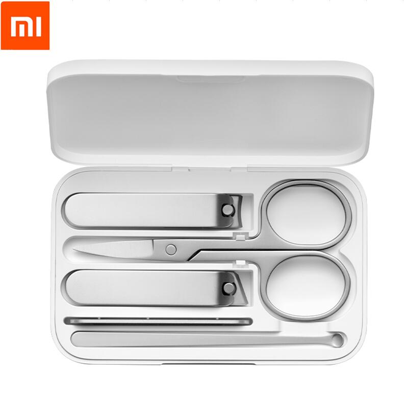 Xiaomi Mijia Rvs Nagelknipper Set Trimmer Pedicure Care Clippers Earpick Nagelvijl Professionele Nagels Manicure