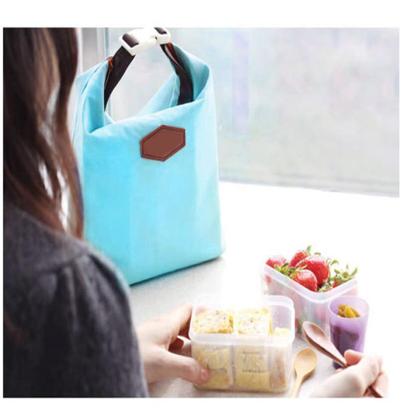 Lunch Zakken Draagbare Opvouwbare Tas Lunch Tas Voor Vrouwen Koeler Lunchbox Voedsel Opbergtas Reizen Picknick Lancheira: blue