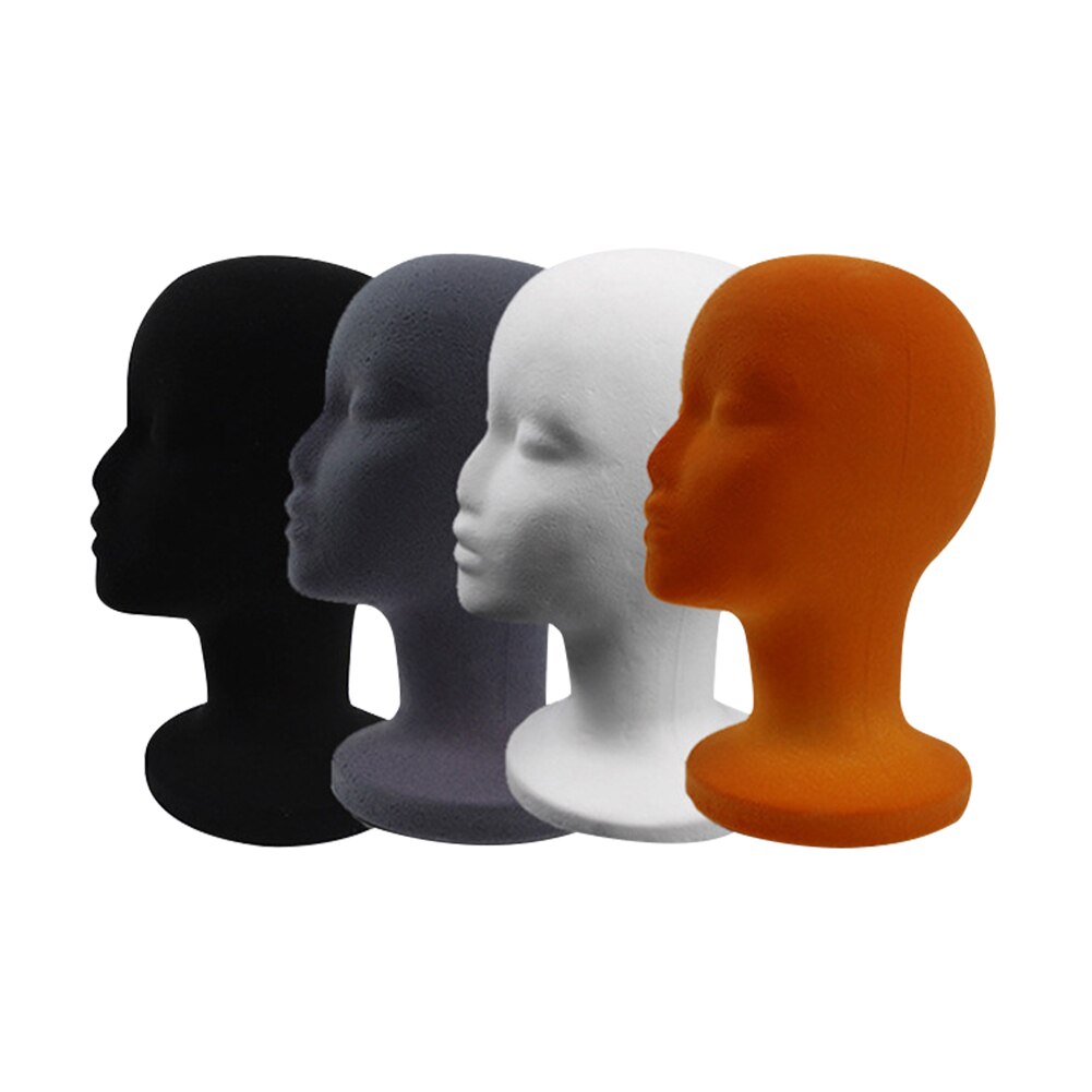 Fashionable Female Foam Head Model Headwear Display Mount Styling Salon Mannequin Cloakroom Optical Shop Mannequin Head
