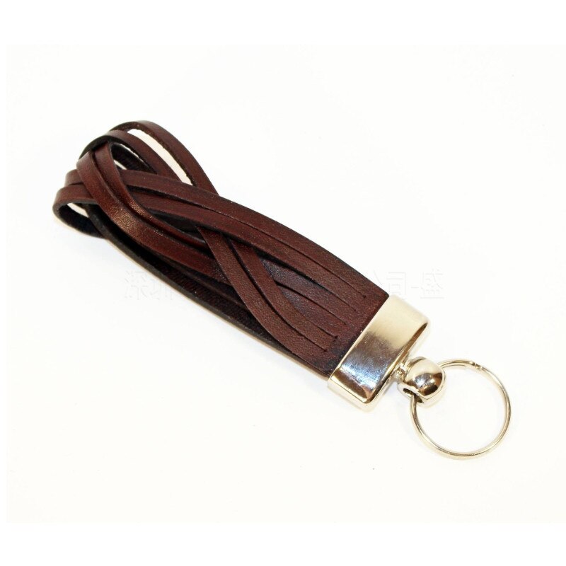 Leather Key Chain Key Ring Key Accessories Key Ring Key Chain: Brown