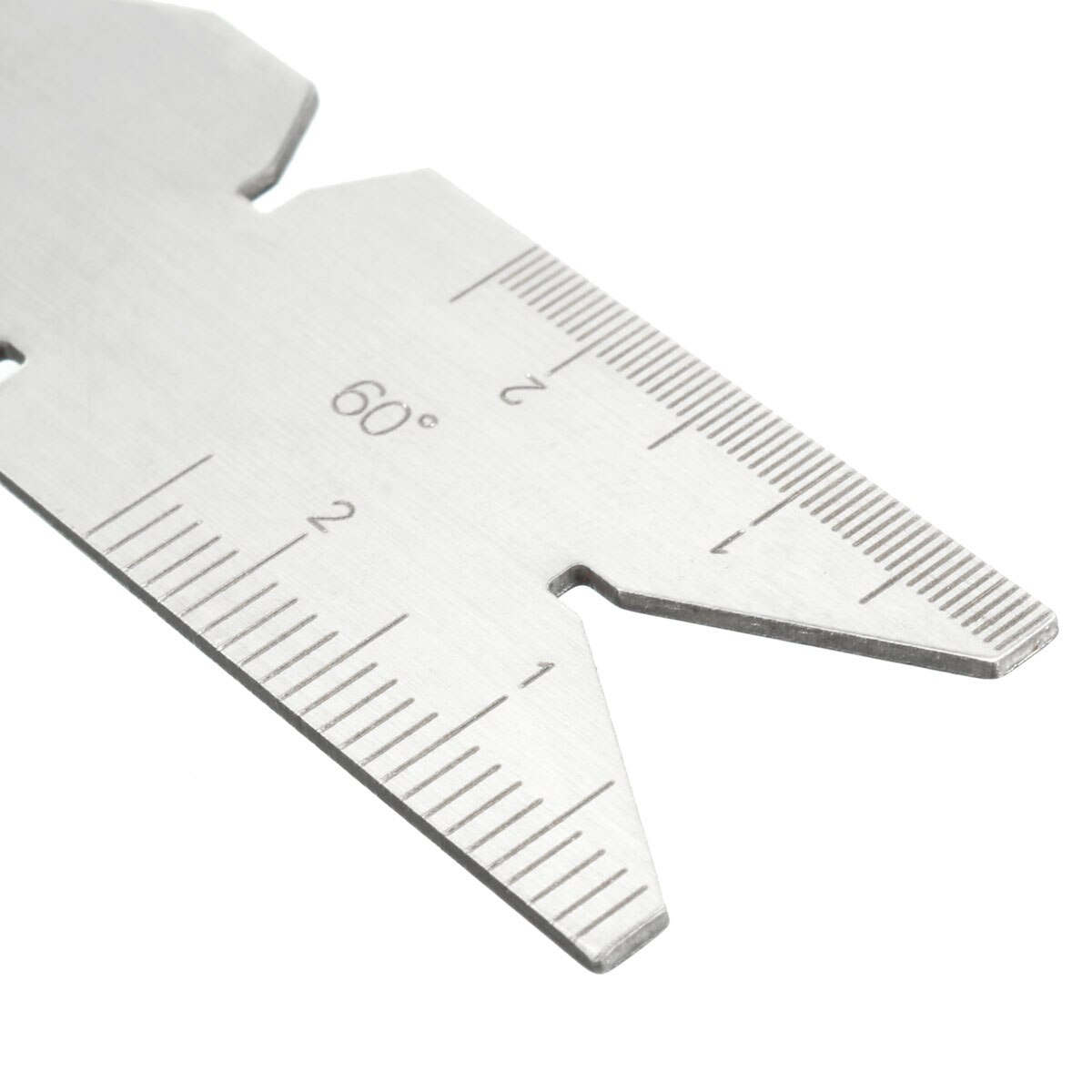 JIGUOOR 60 Degree Inch Metric Screw Thread Pitch Gauge Center Gage Measuring Lathe Tool