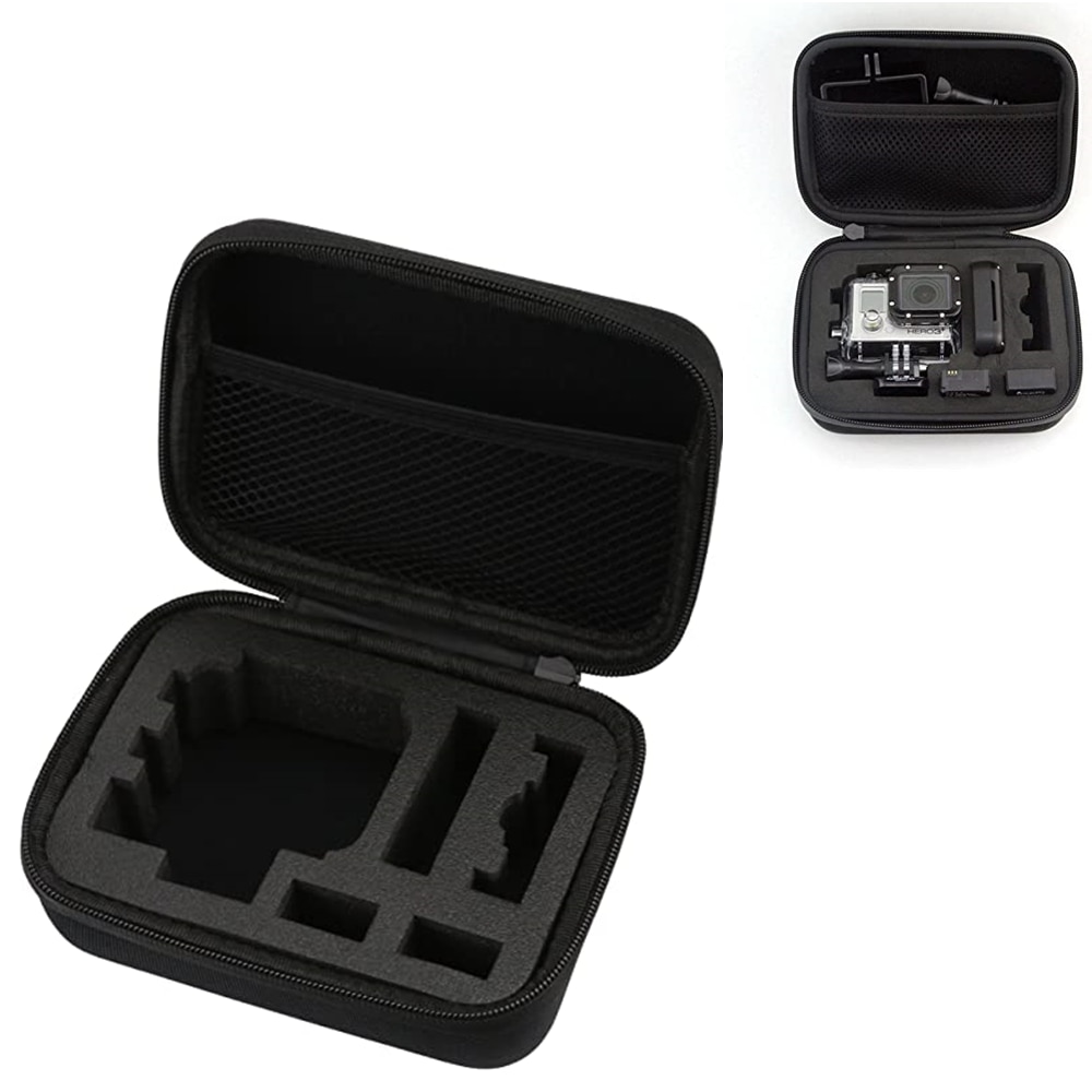 Draagbare Opslag Kleine Eva Action Camera Case Voor Gopro Hero 9 8 5 Zwart Xiaomi Yi 4K Sjcam Sj4000 eken H9r Box Gaan Pro Accessoire
