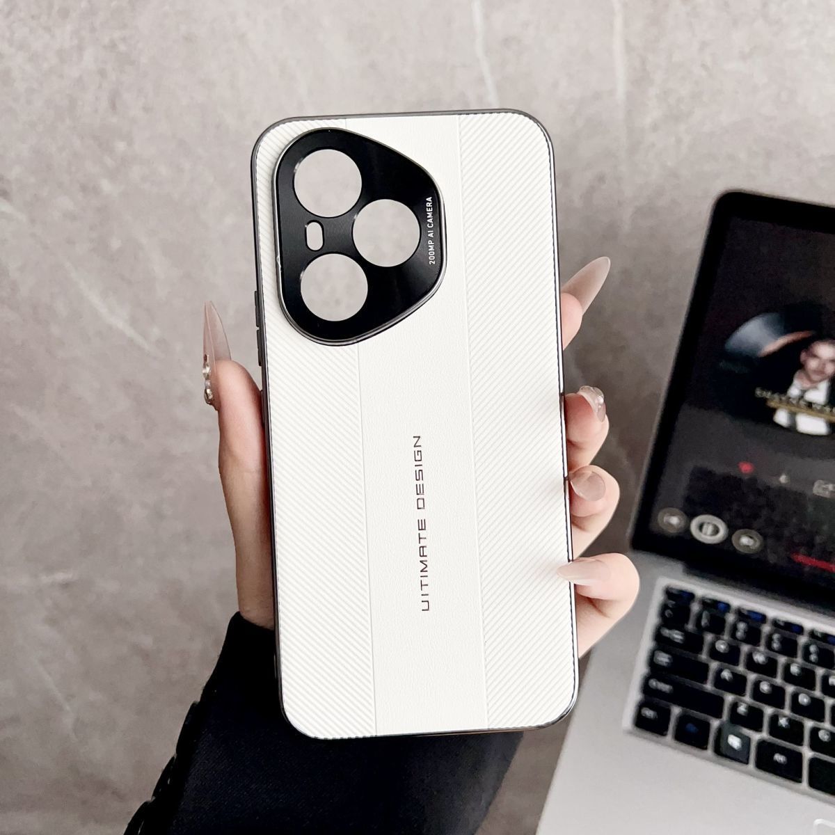 For Huawei Honor 400 Pro Case Luxury Plating Hard PU Protective Back Cover Case For Huawei Honor 400 400Pro Phone Shell: black / Honor 400 (Global)