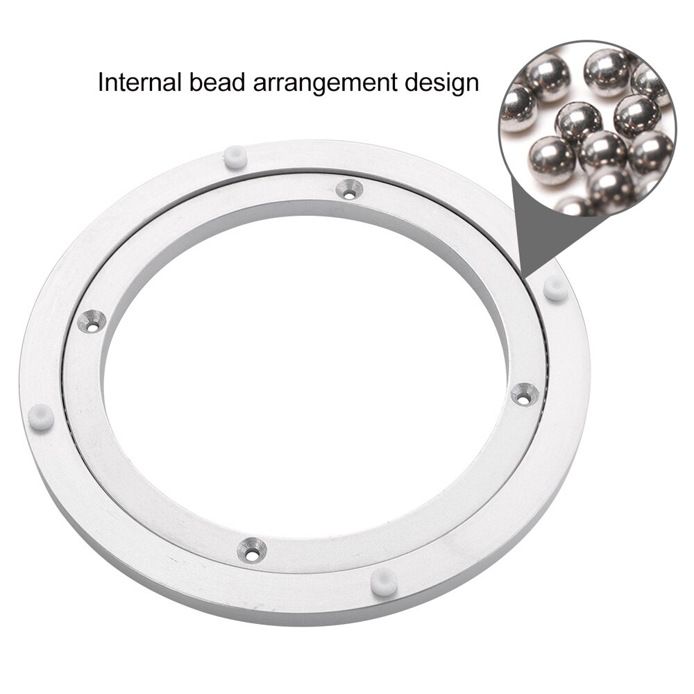 1Pc Turntable Bearing Aluminium Alloy Durable Nice 360 Degree Turntable Plate Rotary Base Rotating Bearing