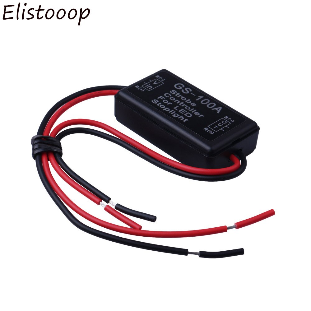 Flash Strobe Controller Flasher 12--24V voor LED Knippert Back Rear Brake Stop Licht Lamp Auto Accessoires GS-100A