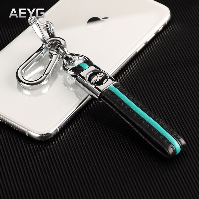TPU Leather Car Key Case Cover For Ford F-150 Mondeo Galaxy S-Max Explorer Ranger Focus 3 4 ST Mustang Edge Fiesta MK 3 MK4 MK5: Keychain Green