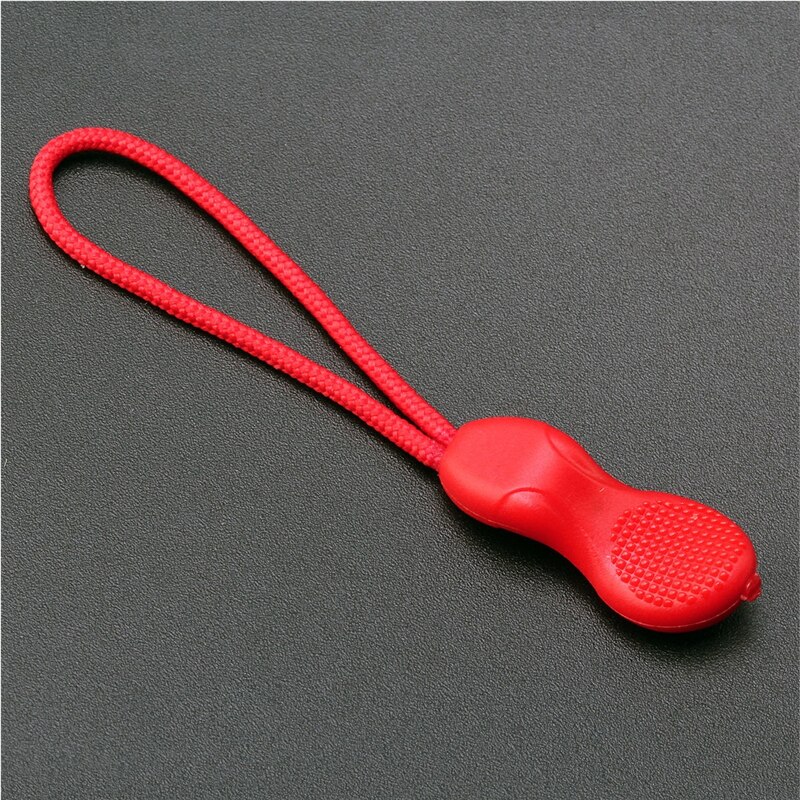 Tirador de cremallera con Clip de repuesto para bolsa, Maleta, tienda, mochila, cabeza de cremallera, 20 Uds.: red