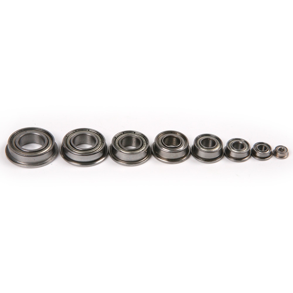 8PCS F682ZZ-F688ZZ F605ZZ Lager Stahl 2/3/4/5/6/8mm flansch Kugellager Metall Geschirmt Miniatur Kugellager Mit Flansch
