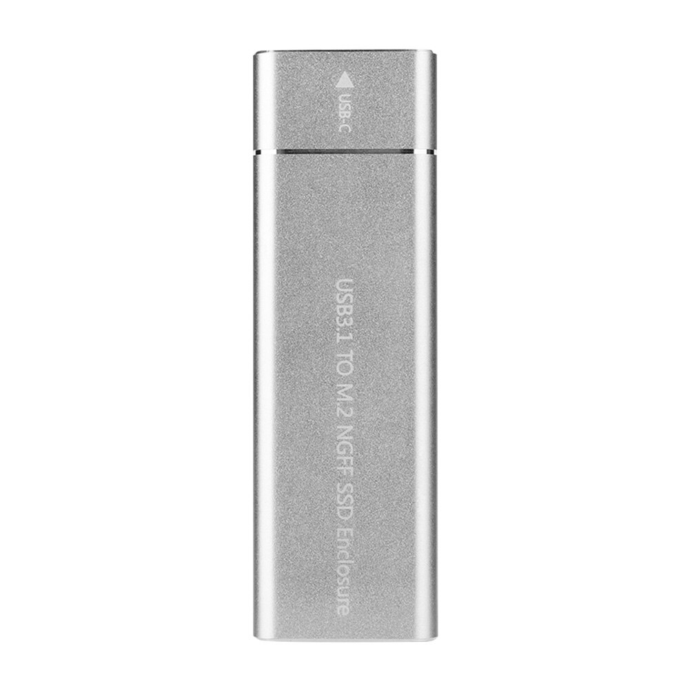 1 Type C SSD Adapter NGFF to USB 3.1 Gen 2230 2242 2260 2280 M.2 SSD Case B Key for Office Caring Computer Supplies: Silver