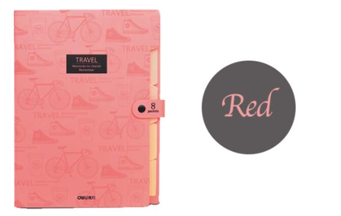 Waterproof Business Book A4 Paper File Folder Bag Office stationery Document folder Rectangle Office: RED