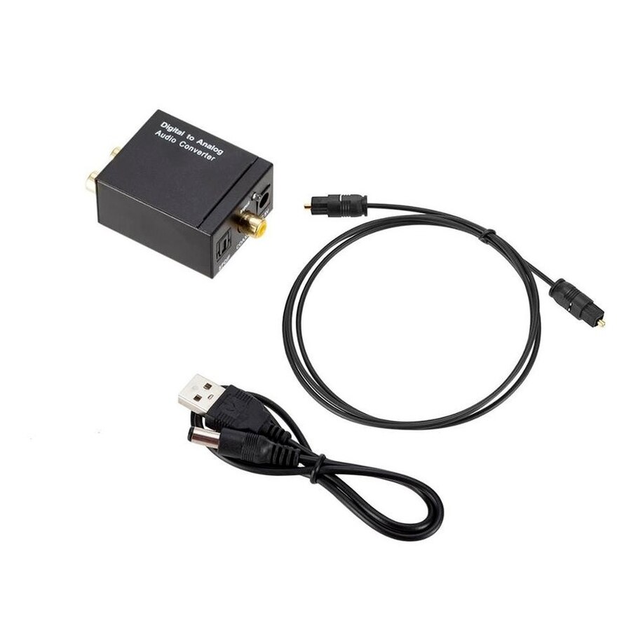Tragbarer dac, toslink-koaxial-glasfaser-digital-zu-analog-audio-aux- 3.5mm- l/r-wandler, spdif-digital-audio-decoder, verstärker
