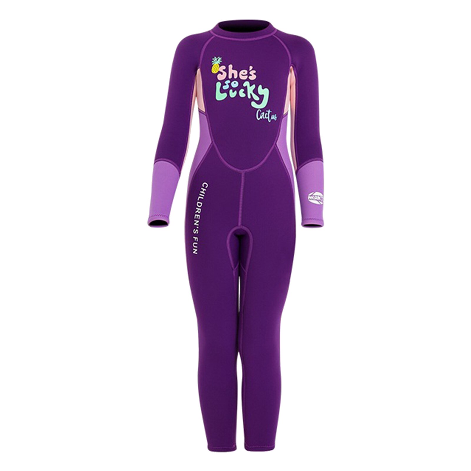 Bañador de neopreno de una pieza para niños y niñas traje de baño de manga larga de cuerpo completo para surfear, traje de baño de playa, traje de neopreno de 2,5mm: S